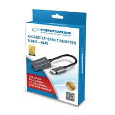 Northix Omrežni adapter - RJ45 na USB Type C 