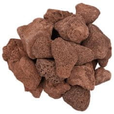 Vidaxl Vulkanski kamen 25 kg rdeč 5-8 cm