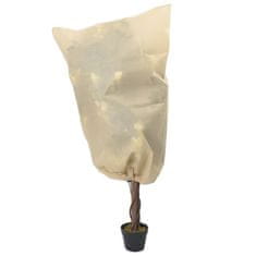 Vidaxl Prevleka za rastline iz flisa z vrvico 4 kosi 70 g/m² 0,8x1,2 m