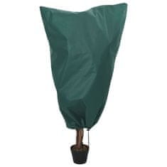Vidaxl Prevleka za rastline iz flisa z vrvico 4 kosi 70 g/m² 0,8x1,2 m
