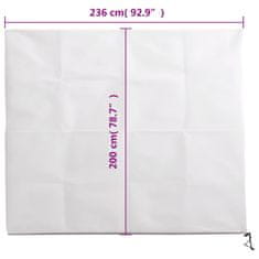 Vidaxl Koprena za rastline iz flisa z zadrgo 70 g/m² 2,36x2 m