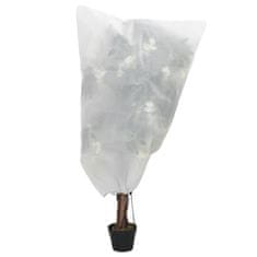 Vidaxl Prevleka za rastline iz flisa z vrvico 4 kosi 70 g/m² 0,8x1,2 m
