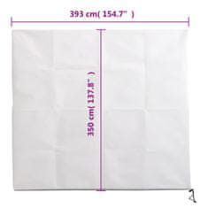 Vidaxl Koprena za rastline iz flisa z zadrgo 10 kosi 70 g/m² 3,93x3,5m