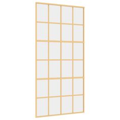 Vidaxl Drsna vrata zlata 102,5x205 cm prozorno ESG steklo in aluminij