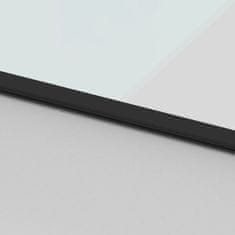 Vidaxl Drsna vrata črna 102,5x205 cm kaljeno steklo in aluminij
