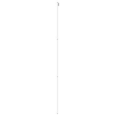 Vidaxl Drsna vrata bela 90x205 cm kaljeno steklo in aluminij