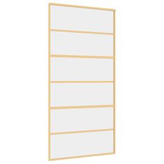Vidaxl Drsna vrata zlata 102,5x205 cm prozorno ESG steklo in aluminij