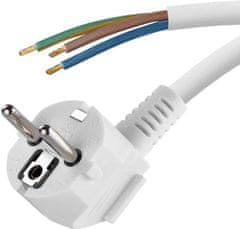 Emos S14312 priključni kabel, PVC, 3×1,0 mm, 2 m, bel