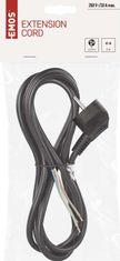 Emos S18312 priključni kabel, PVC, 3x1,0 mm, 2 m, črn