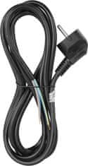 Emos S18313 priključni kabel, PVC, 3×1,0 mm, 3 m, črn