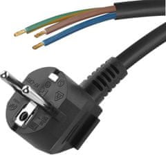 Emos S18315 priključni kabel, PVC, 3x1,0 mm, 5 m, črn