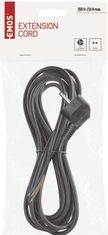 Emos S18315 priključni kabel, PVC, 3x1,0 mm, 5 m, črn