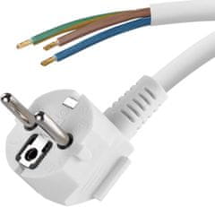Emos S14322 priključni kabel, PVC, 3x1,5 mm, 2 m, bel