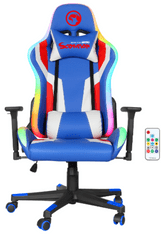 Marvo CH-128BL gaming stol, RGB