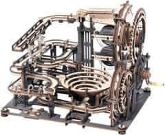 Robotime Rokr 3D lesena sestavljanka s kroglicami: Nočno mesto 294 kosov
