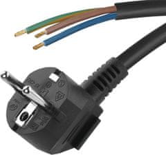 Emos S18323 priključni kabel, PVC, 3x1,5 mm, 3 m, črn