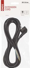 Emos S18325 priključni kabel, PVC, 3x1,5 mm, 5 m, črn