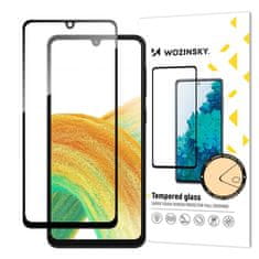 WOZINSKY 5D Zaščitno kaljeno steklo za Samsung Galaxy A34 5G, črno