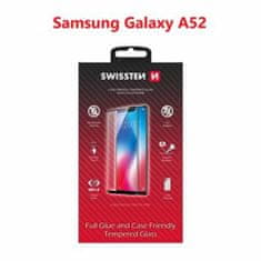 SWISSTEN Swissten Full Glue, Color frame, Case friendly, Zaščitno kaljeno steklo, Samsung Galaxy A52, črno