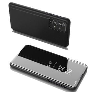 HURTEL Clear view črn etui za telefon Samsung Galaxy A53 5G