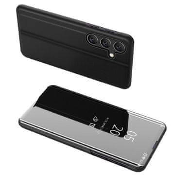 HURTEL Clear view črna etui za telefon Samsung Galaxy A54 5G