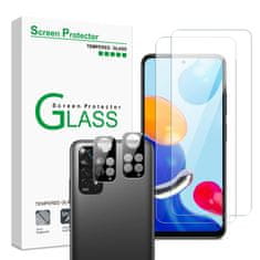 OEM Komplet 2 kaljenih stekel in 2 stekel za kamero, Xiaomi Redmi Note 11