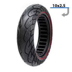 FDTWLV Trda guma 10x2.5 (44 mm) za el. skiro z rdečo linijo