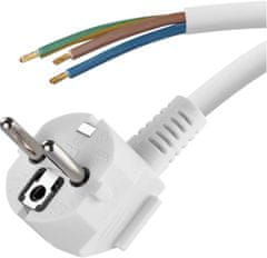 Emos S14375 priključni kabel, PVC, 3x0,75 mm, 5 m, bel