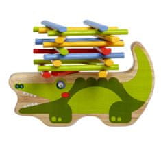 Lucy & Leo 191 Krokodil - lesena igra za uravnoteženje 41 kosov