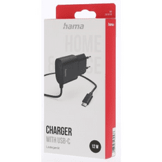 Hama omrežni polnilnik s kablom, USB-C, 2,4 A, 1 m
