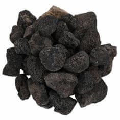 Greatstore Vulkanski kamen 25 kg črn 3-5 cm