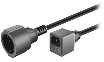 PremiumCord Podaljšek 230V CEE 7/7 - IEC320 C14 / 20 cm