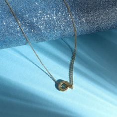 Morellato Minimalistična pozlačena ogrlica s kapsulo Aurora SANB01