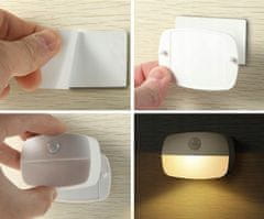 Malatec LED samolepilna nočna svetilka s senzorjem gibanja