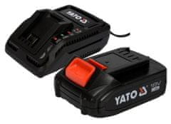 YATO Komplet 125mm akumulatorski kotni brusilnik 18V 2Ah