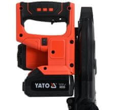 YATO Komplet akumulatorska zajeralna krožna žaga s potezno funkcijo 18V 4Ah + laser