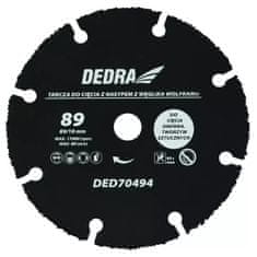 Dedra Univerzalna volframova karbidna rezalna plošča za les in plastiko 89x10mm