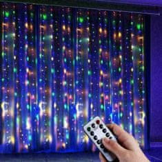 HOME & MARKER® Praznična LED zavesa | CURLIGHT večbarvna