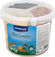 Vitakraft Vedro z mešanico za zunanje ptice - 2,5 kg Vita Garden