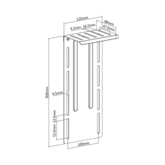 NanoRS VESA adapter z nosilcem za kamero RS463