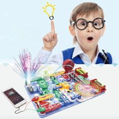 Netscroll Didaktična igrača, kjer otrok spoznava osnove elektrike (17-delni svet), darila, ideja za darila, božični izdelki, božična darila, ScienceKit