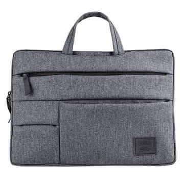 UNIQ Torba za prenosnike Cavalier Sleeve 15" - Sive barve