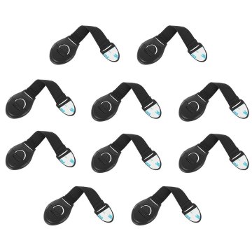 Northix Omarice / škatle z zaklepom za otroke - 10 kom - črne