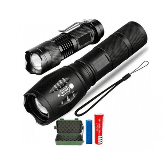 2x LED svetilka CREE XM-L T6 in Q5 2x ZOOM E-237