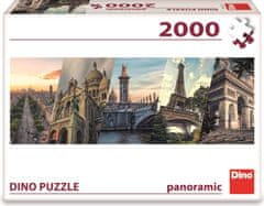 Dino Panoramska sestavljanka Pariz kolaž 2000 kosov