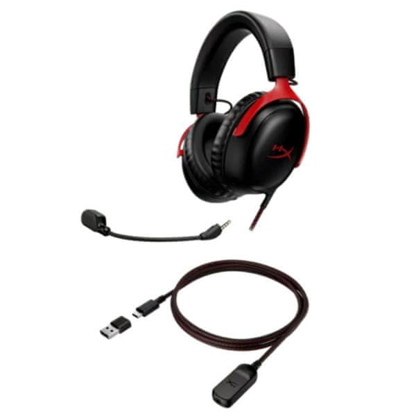 HyperX Cloud III gaming slušalke z mikrofonom