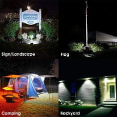 Dollcini Solarne luči in stebri 247 LED visoke svetlosti 150 W Vodotesna zunanja sončna luč za Garden Yard Street