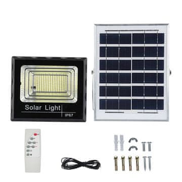 Dollcini Solarne luči in stebri 381 LED visoke svetlosti 300 W Vodotesna zunanja sončna luč za Garden Yard Street