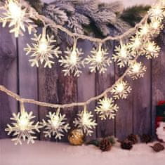 HOME & MARKER® Luči na traku z motivom snežink (1.8 m) | LEDFLAKES