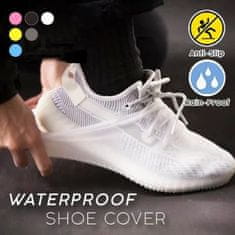 Mormark Silikonske prevleke za čevlje, Zaščitne prevleke za čevlje, Vodoodporne prevleke za čevlje (Bela) | SHOESAVER